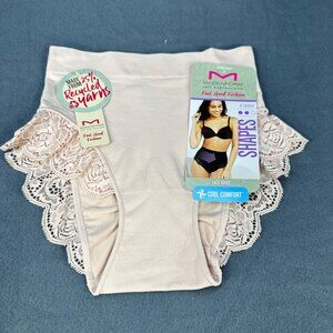 Maidenform Womens Size Small Shaper Brief Panty Firm Control Lace Beige New